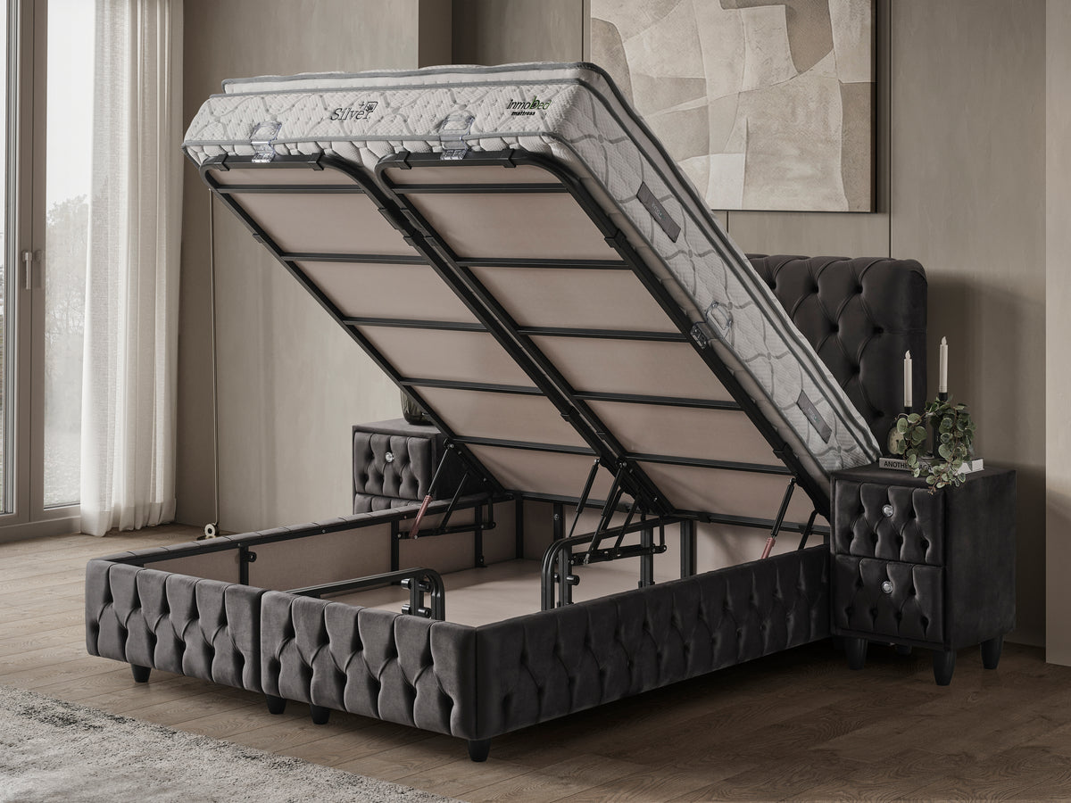 Тапицирано легло с матрак Silver