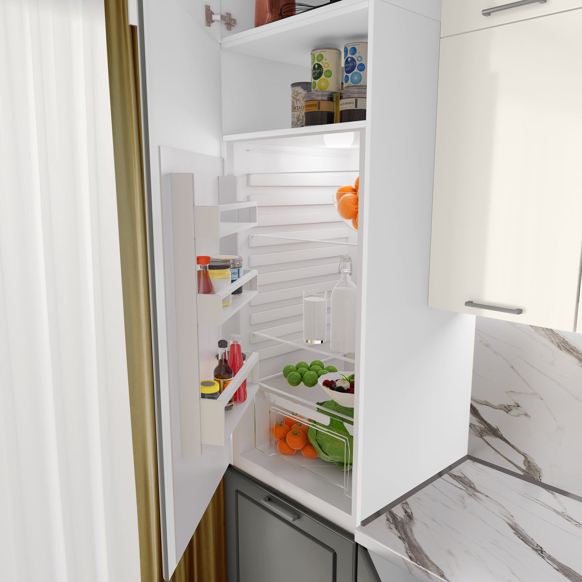 Kitchen "City 9169" with MDF doors