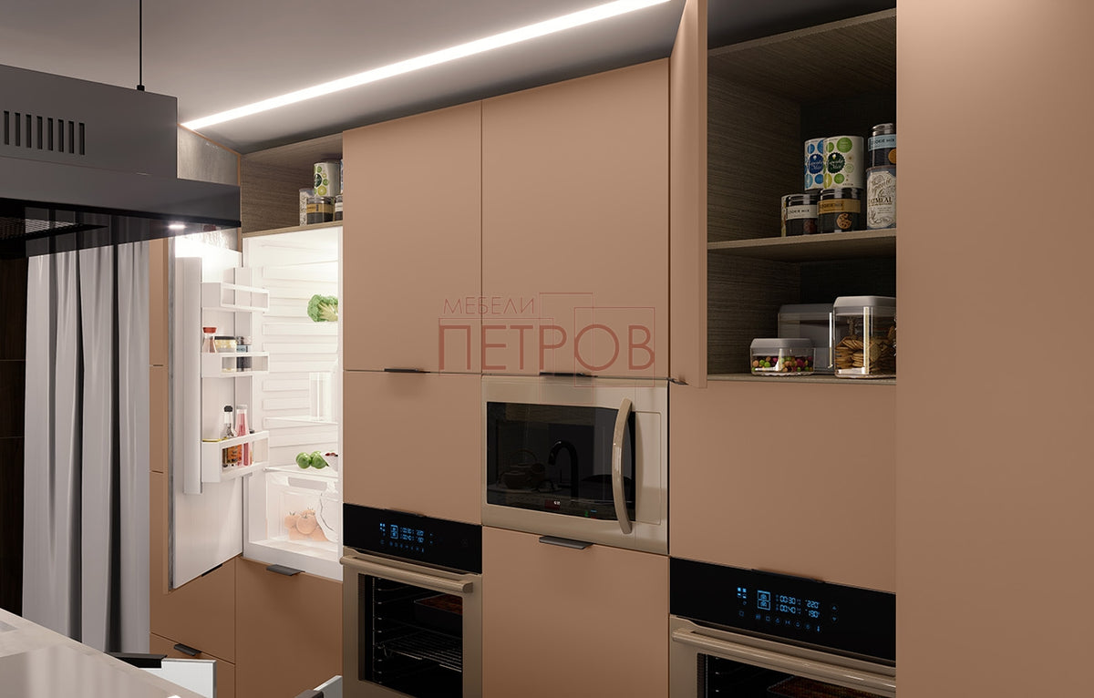 Кухня Сити 9213 с МДФ врати
