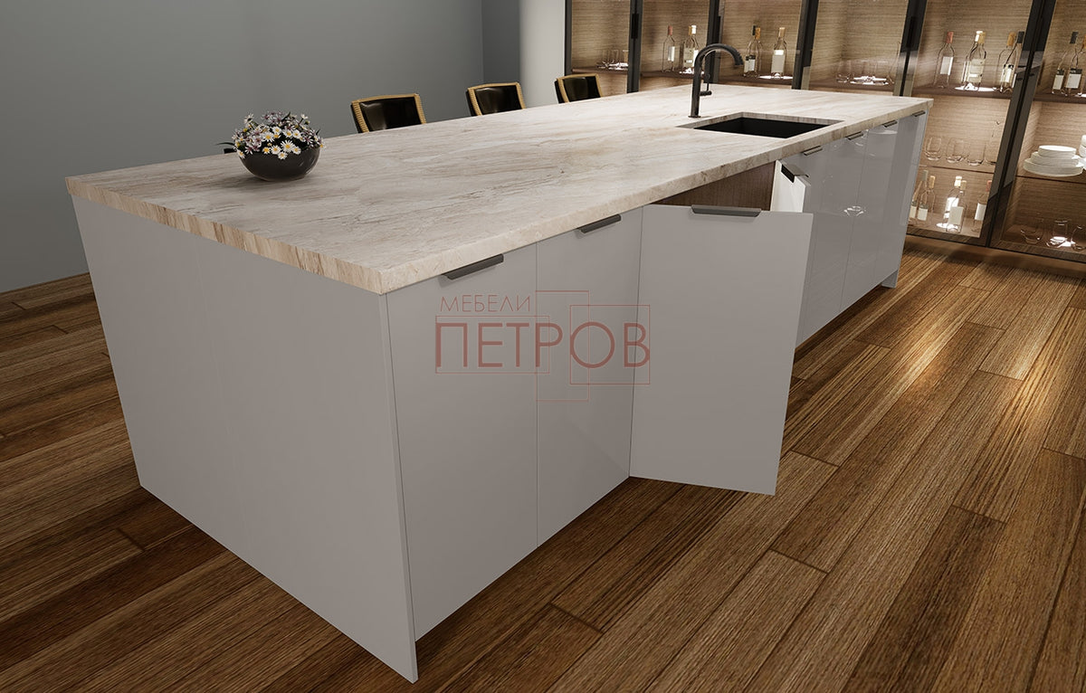 Кухня "Сити 9219" с МДФ врати