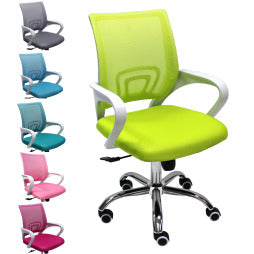 Офис стол Lori White Chrome